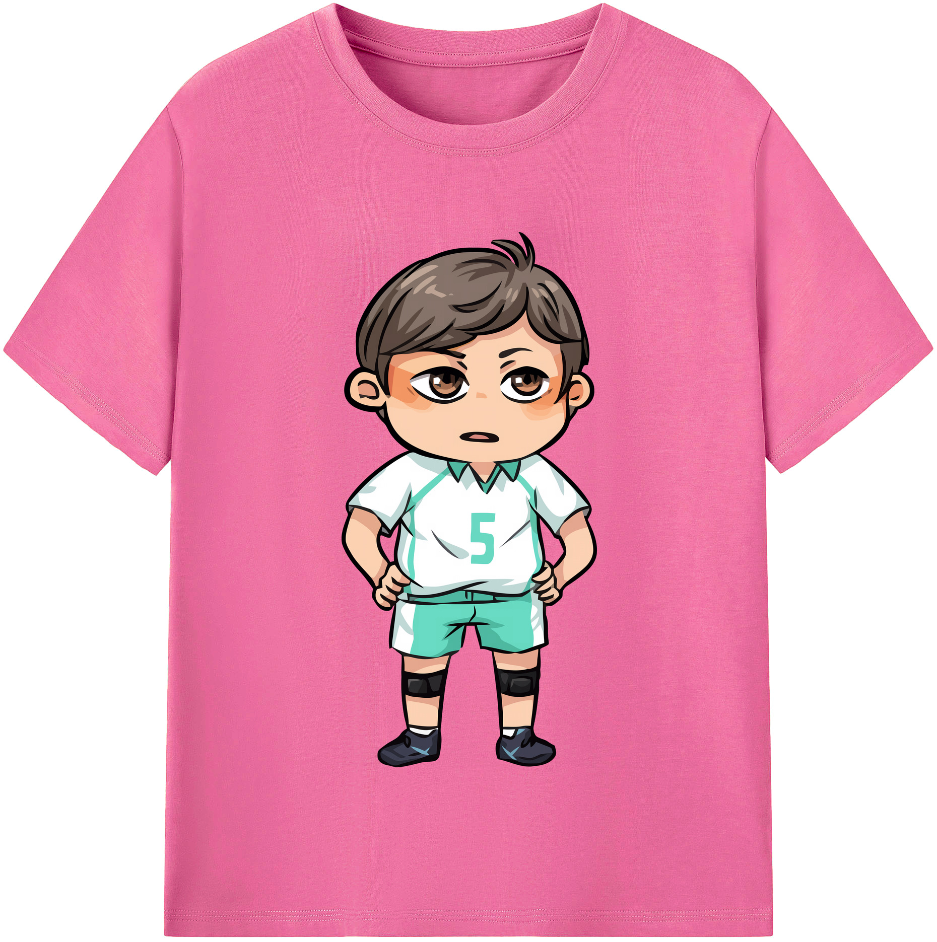（画像用） ハイキュー!! Haikyu!! レディースカジュアルプリントTシャツ（綿100％）